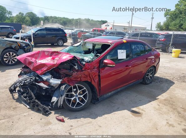 1FADP3H22HL341016 2017 FORD FOCUS Red Front left