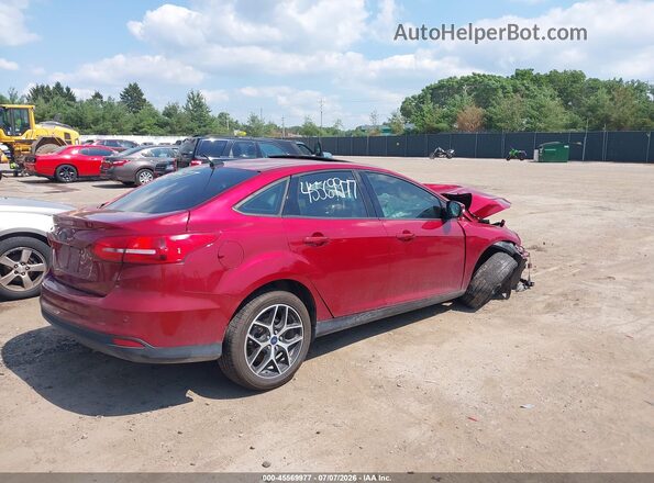 1FADP3H22HL341016 2017 FORD FOCUS Red Rear right