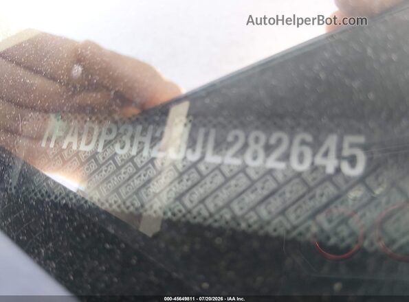 1FADP3H23JL282645 2018 FORD FOCUS Белый Вид подкапотного пространства