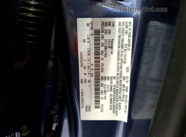 1FADP3H24JL248925 2018 FORD FOCUS Blue Շարժիչի բաժամունքի տեսք