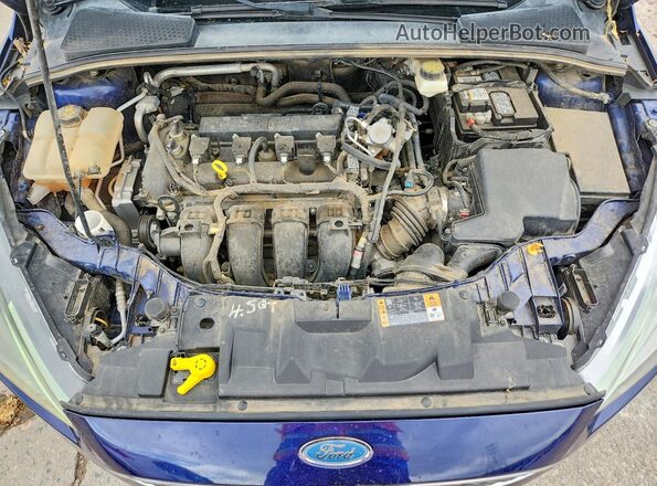 1FADP3H25HL205592 2017 FORD FOCUS Blue Вид задньої частини салону