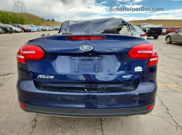 1FADP3H25HL205592 2017 FORD FOCUS Blue Вид ззаду