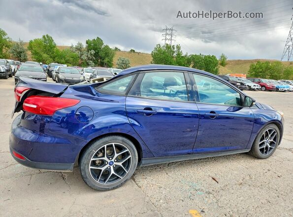 1FADP3H25HL205592 2017 FORD FOCUS Blue Задня права чверть