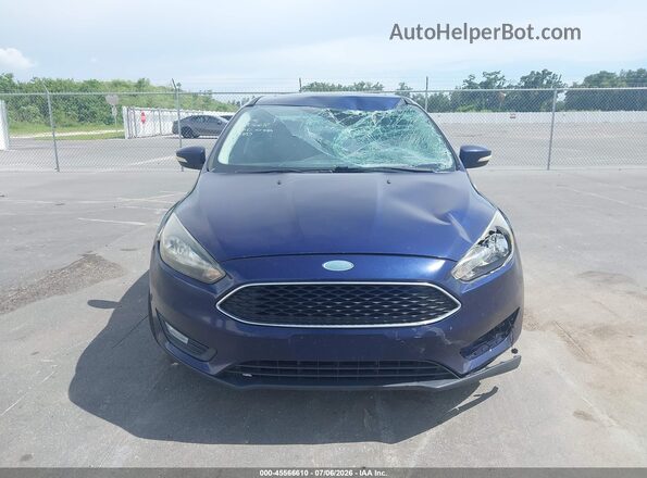 1FADP3H25HL346114 2017 FORD FOCUS Синий Вид задней части салона