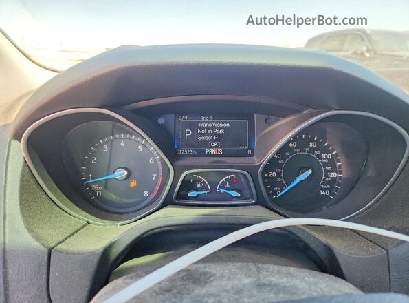 1FADP3H25JL241420 2018 FORD FOCUS Gray Widok zestawu wskaźników
