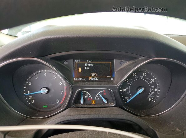1FADP3H25JL256127 2018 FORD FOCUS Charcoal Vista del cuadro de instrumentos