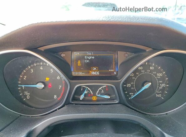 1FADP3H26JL258128 2018 FORD FOCUS Gray Widok zestawu wskaźników
