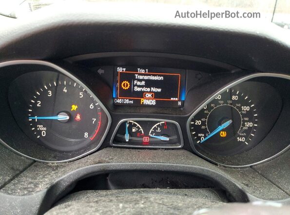 1FADP3H26JL268304 2018 FORD FOCUS Black Vista del cuadro de instrumentos