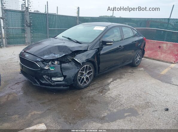 1FADP3H28HL345393 2017 FORD FOCUS Black Передня ліва чверть
