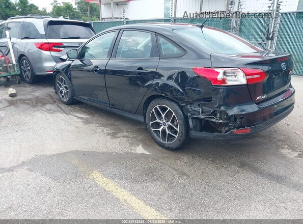 1FADP3H28HL345393 2017 FORD FOCUS Black Задня ліва чверть