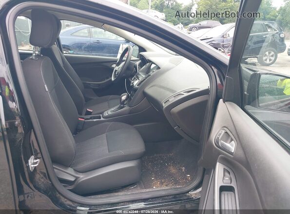 1FADP3H28HL345393 2017 FORD FOCUS Black Вид салону спереду