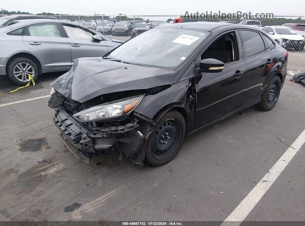 1FADP3H28JL222568 2018 FORD FOCUS Black Առջևի ձախ երեք քառորդ տեսարան