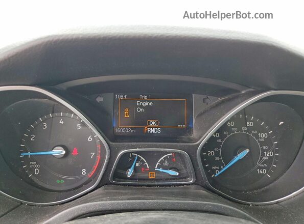 1FADP3H29HL335472 2017 FORD FOCUS Серый Вид щитка приборов