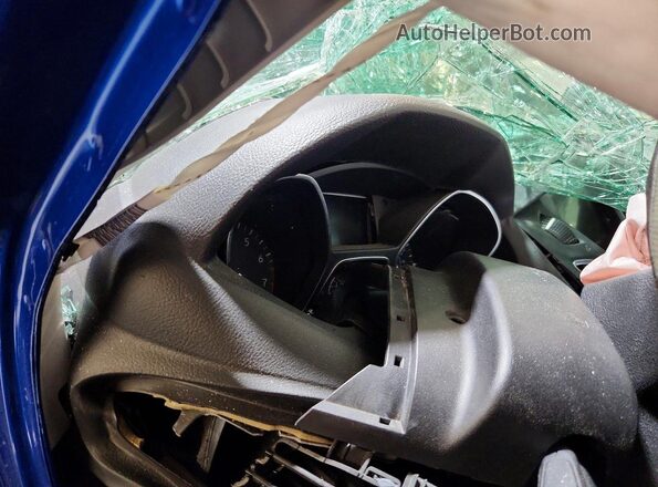 1FADP3H29JL203088 2018 FORD FOCUS Blue ხელსაწყოთა პანელის ხედი