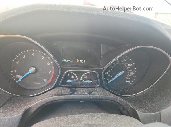 1FADP3H2XHL332824 2017 FORD FOCUS Red Սարքավորումների վահանակի տեսք