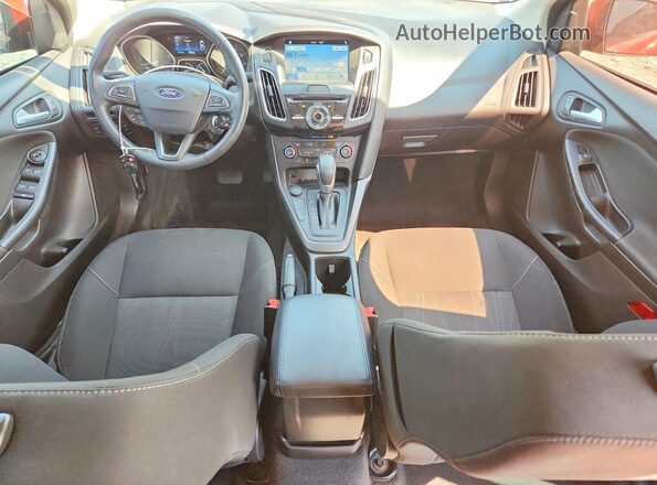 1FADP3H2XJL240604 2018 FORD FOCUS Orange Dashboard view