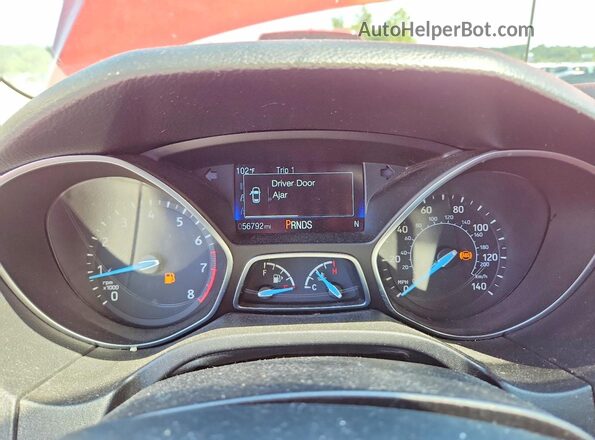 1FADP3H2XJL240604 2018 FORD FOCUS Orange Instrument cluster view