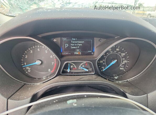 1FADP3J20JL314770 2018 FORD FOCUS Gray ხელსაწყოთა პანელის ხედი