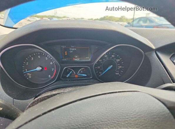 1FADP3J21GL233236 2016 FORD FOCUS Blue Instrument cluster view