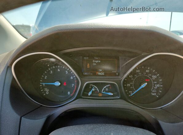 1FADP3J22HL288232 2017 FORD FOCUS Silver Vista del cuadro de instrumentos