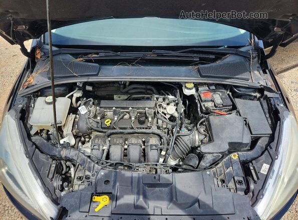 1FADP3J22JL203346 2018 FORD FOCUS Black უკანა სალონის ხედი