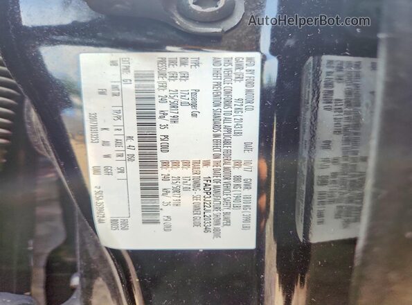 1FADP3J22JL203346 2018 FORD FOCUS Black ძრავის განყოფილების ხედი