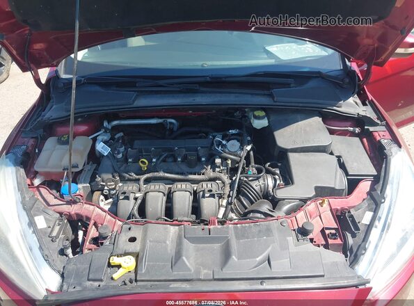 1FADP3J24HL272355 2017 FORD FOCUS Red უკანა ხედი