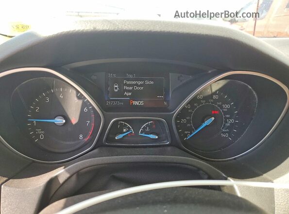 1FADP3J25GL367487 2016 FORD FOCUS White Вид щитка приладів