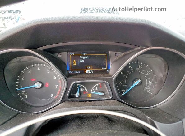 1FADP3J26GL252204 2016 FORD FOCUS Silver Vista del cuadro de instrumentos