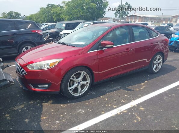 1FADP3J26GL335289 2016 FORD FOCUS Red წინა მარცხენა ხედი სამი მეოთხედიდან