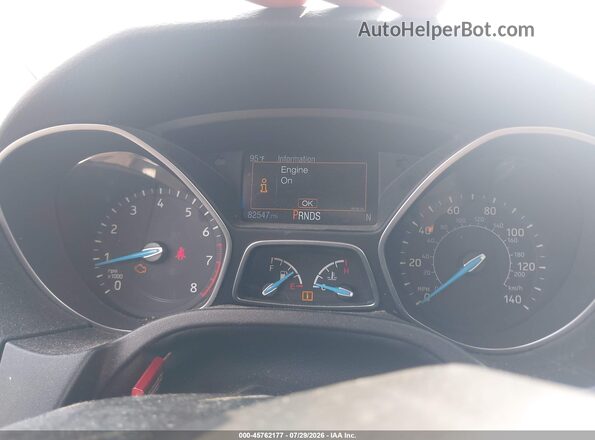 1FADP3J26GL335289 2016 FORD FOCUS Red უკანა სავარძლების ხედი