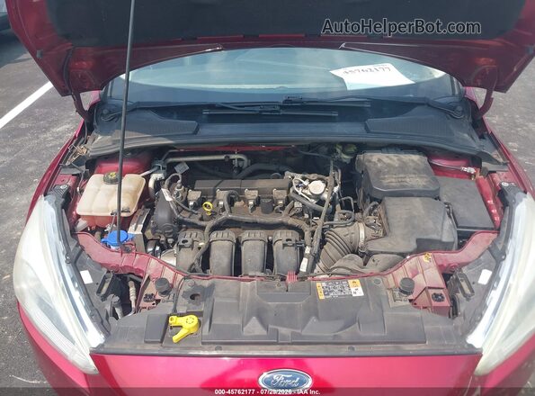 1FADP3J26GL335289 2016 FORD FOCUS Red უკანა ხედი