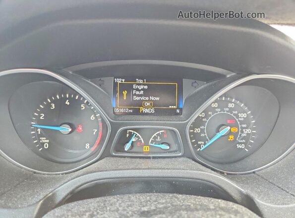 1FADP3J27HL269871 2017 FORD FOCUS White Սարքավորումների վահանակի տեսք