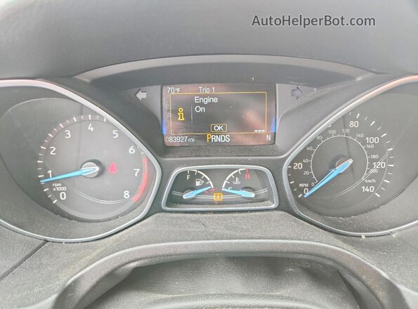 1FADP3J27HL288324 2017 FORD FOCUS Silver Widok zestawu wskaźników