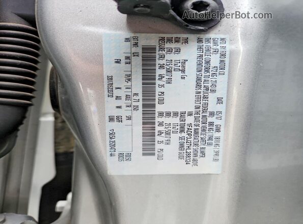 1FADP3J27HL288324 2017 FORD FOCUS Silver Widok komory silnika