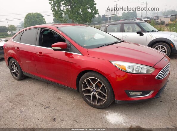 1FADP3J27JL294209 2018 FORD FOCUS Red Вид задньої частини салону