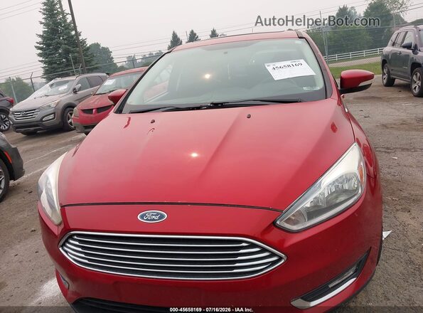 1FADP3J27JL294209 2018 FORD FOCUS Red Вид щитка приладів