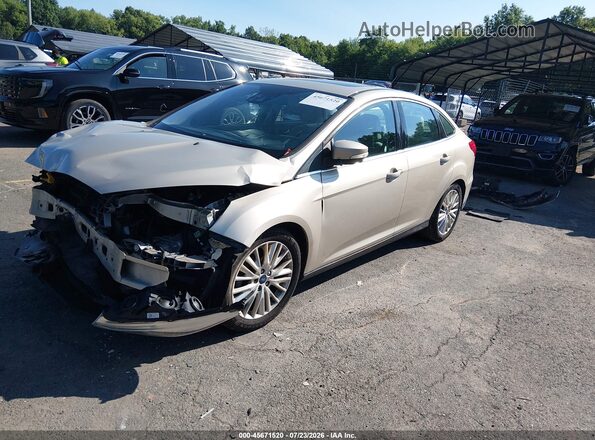1FADP3J29HL302059 2017 FORD FOCUS Gold Առջևի ձախ երեք քառորդ տեսարան