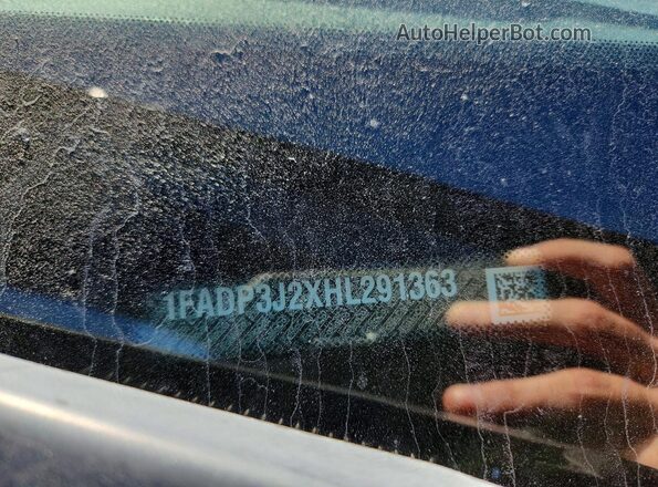 1FADP3J2XHL291363 2017 FORD FOCUS Gray VIN sticker view