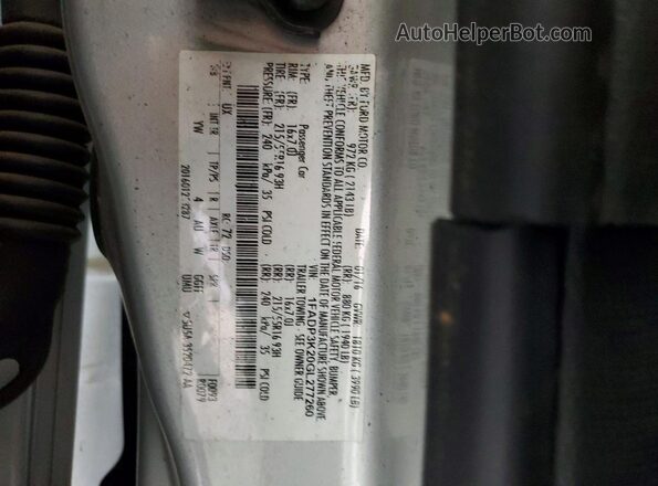 1FADP3K20GL277260 2016 FORD FOCUS Silver Շարժիչի բաժամունքի տեսք