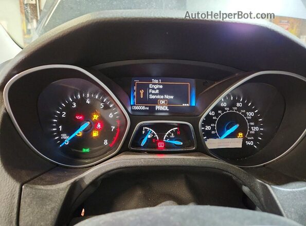 1FADP3K20GL377133 2016 FORD FOCUS Угольный Вид щитка приборов