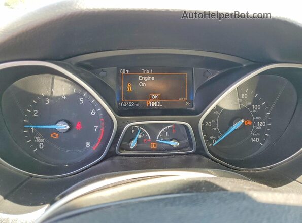 1FADP3K20HL248052 2017 FORD FOCUS White Vista del cuadro de instrumentos
