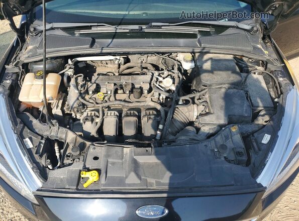 1FADP3K20JL305825 2018 FORD FOCUS Black Widok wnętrza z tyłu