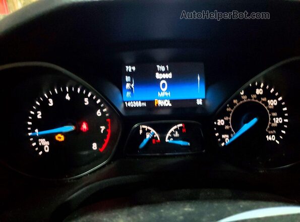 1FADP3K20JL324343 2018 FORD FOCUS Charcoal Vista del cuadro de instrumentos