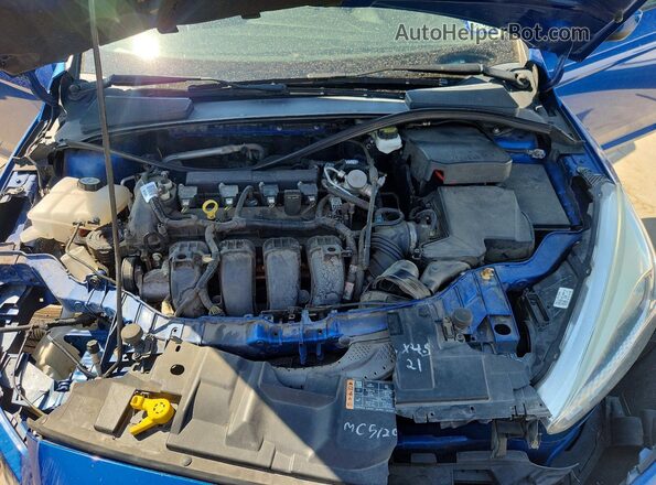 1FADP3K20JL330577 2018 FORD FOCUS Blue უკანა სალონის ხედი