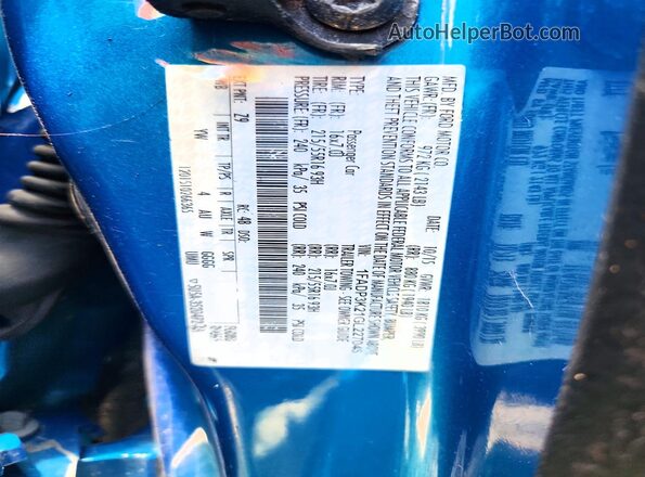 1FADP3K21GL227046 2016 FORD FOCUS Blue Widok komory silnika