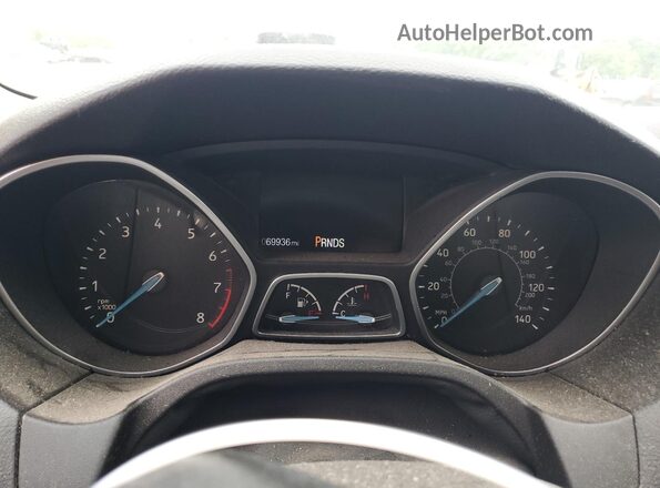 1FADP3K21GL227919 2016 FORD FOCUS White Instrument cluster view