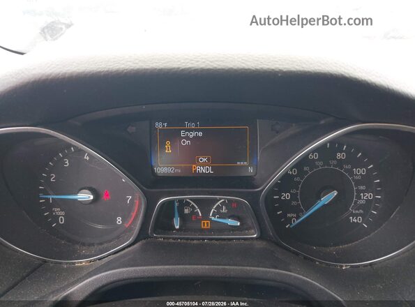 1FADP3K21GL259107 2016 FORD FOCUS Brown Widok tylnych siedzeń