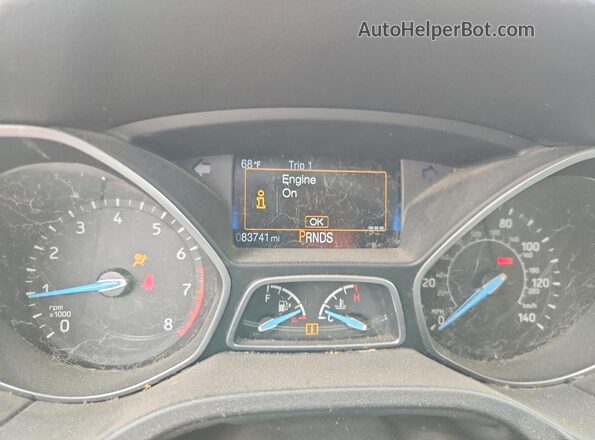 1FADP3K21GL362270 2016 FORD FOCUS Red Instrument cluster view