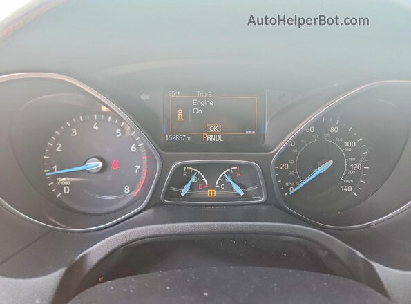 1FADP3K21JL231976 2018 FORD FOCUS White Instrument cluster view